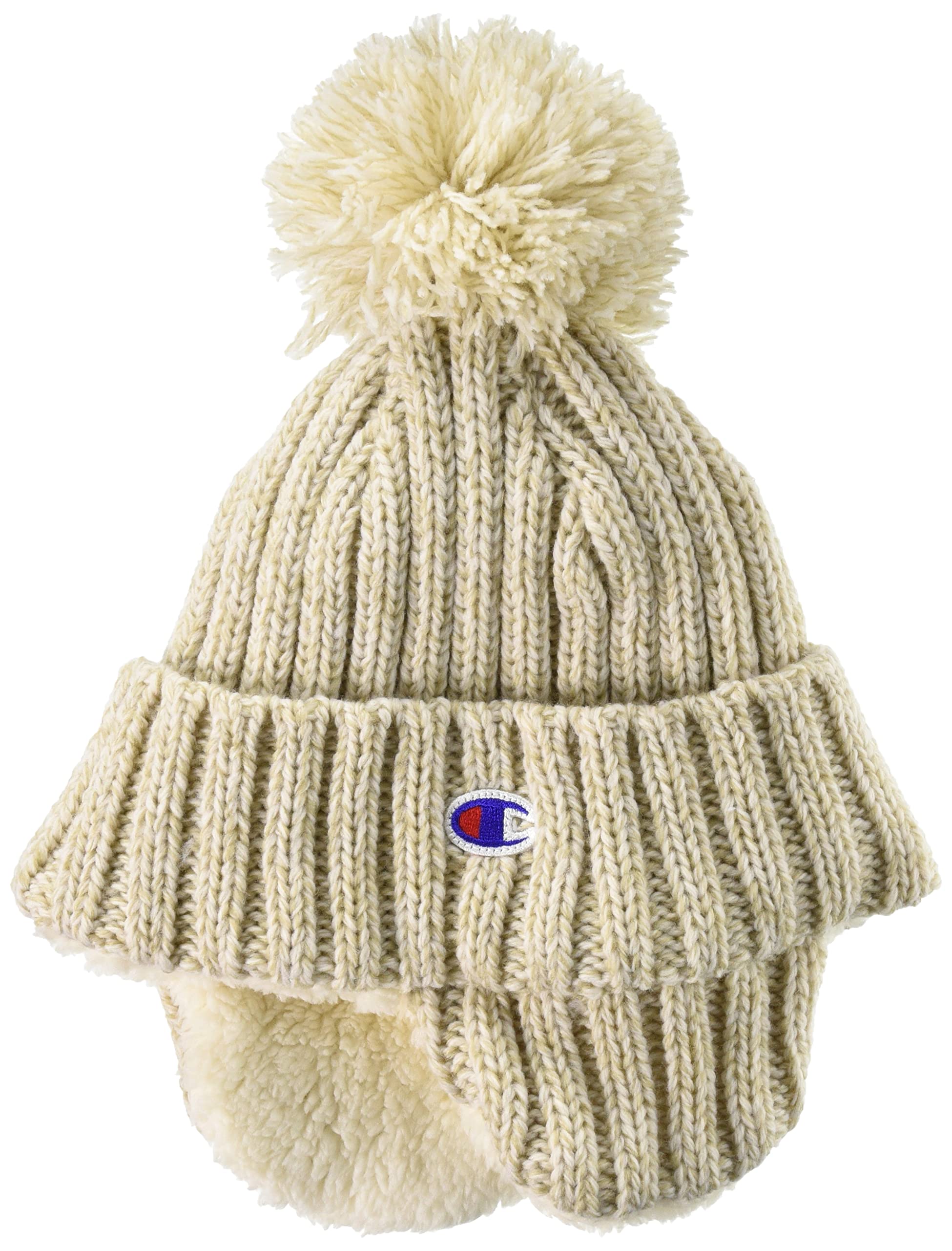 Knit Cap with Fleece Lining Beige [Champion] 492-0132 57~59cm бежевый