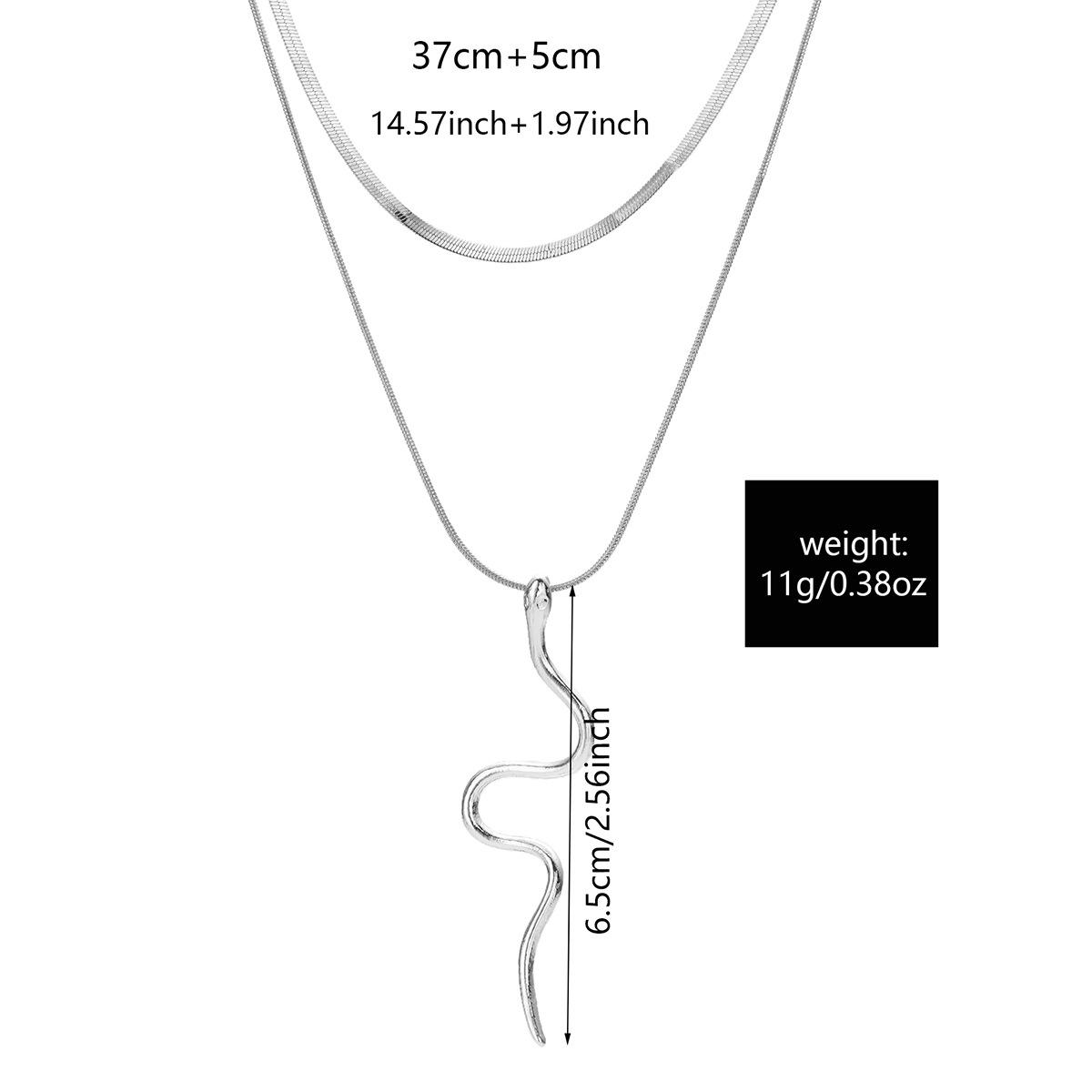 

Ожерелье с подвеской в виде змеи, панк-цепочка на шею для женщин, праздничные ювелирные подарки