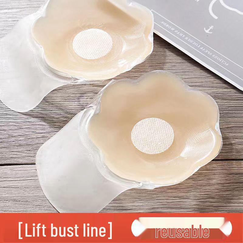 Copricapezzoli Push-Up in Silicone per Donna: Reggiseno Invisibile Senza Spalline Anti-Sporgenza Sollevante per Abiti da Sposa Estivi