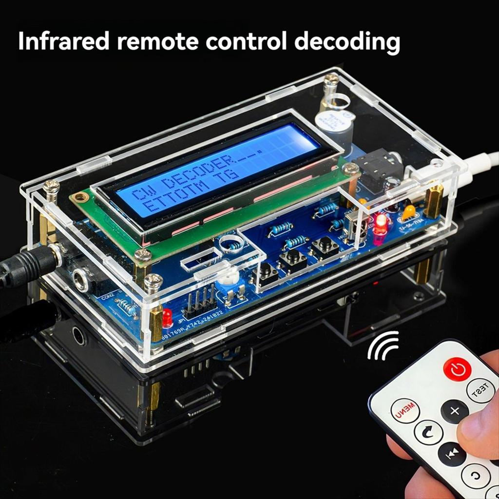 DC 5V Morse Code Infrared Decoder Electronic DIY Kit Science Experiment Fun Circuit Board with Shell
