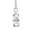 Elegant Double Halo Round Moissanite Circle Pendant Necklace S925 Silver VVS Round Brilliant GRA Certified Delicate Necklace