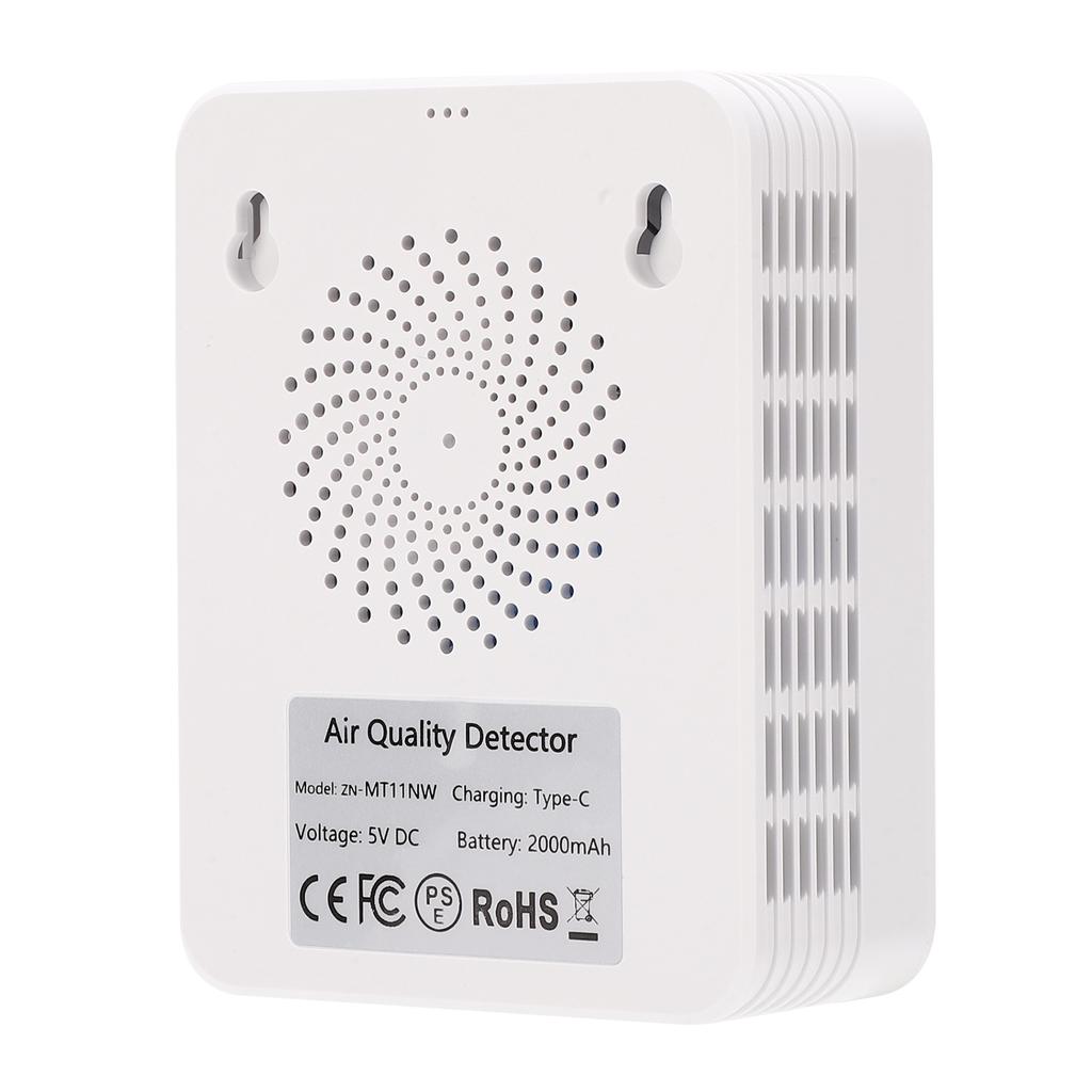 5 In 1   Quality Monitor, WiFi Indoor CO2 Meter for   Smart, HCHO TVOC Detector with LCD Display, Infrared Sensor, Temperature Humidity  for Home