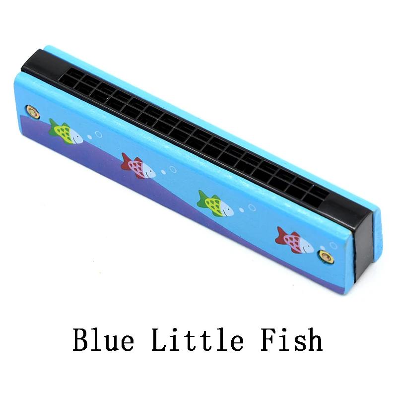 Wooden Harmonica Children Day Gift Birthday Party Favors Cartoon Pattern Lovely Noise Making Gathering Parties Instruments TMZ