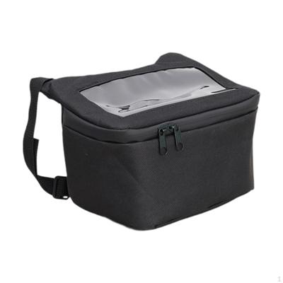 Front Bag Motorcycle Handlebar with Rain Cover Rainproof Universal Saddlebag for