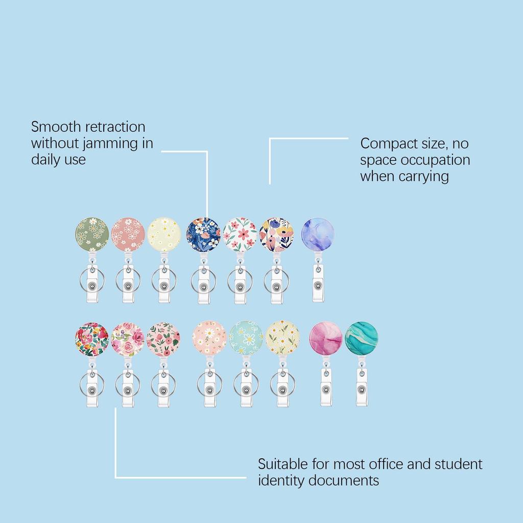 Noteory Retractable Badge Holder for IDs and Keys, Easy to Wear