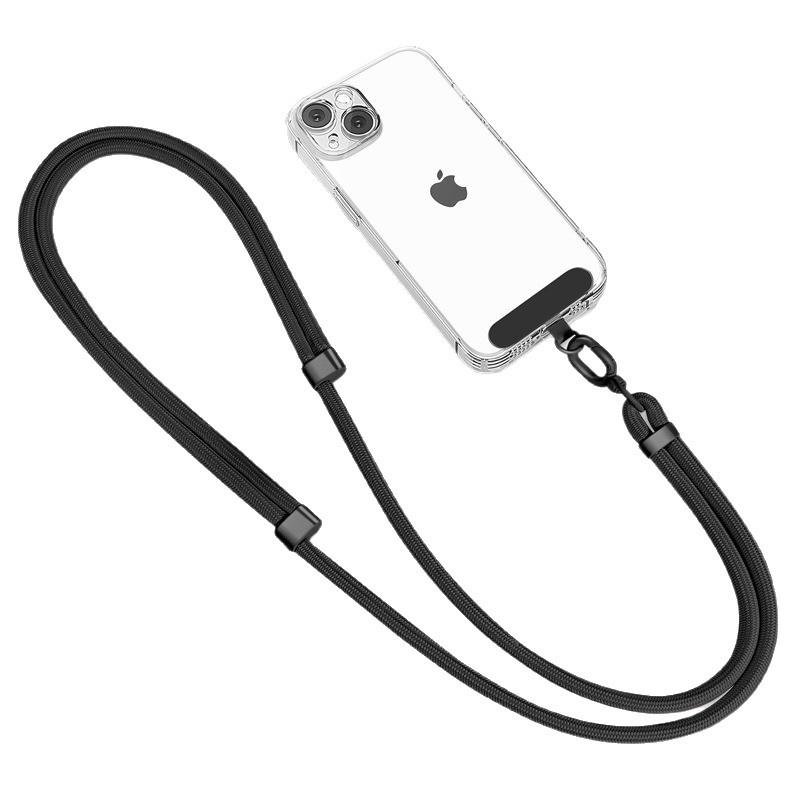Verstellbares Handy-Lanyard aus Oxford-Stoff mit Diebstahlschutz für Crossbody, Handgelenk und Hals
