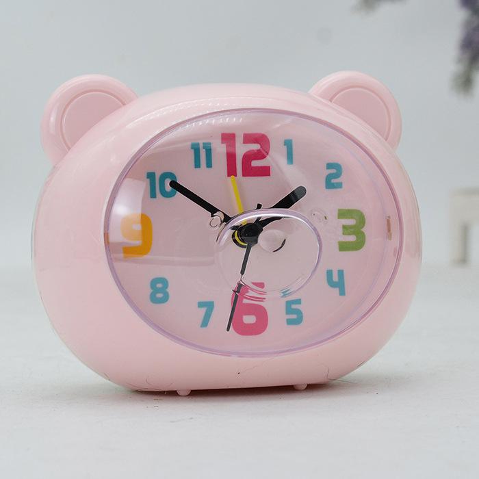 Cute Bear Cartoon Alarm Clock Student Wake Up Clock Community Group Buying Company Gifts 10 Yuan Store Clock