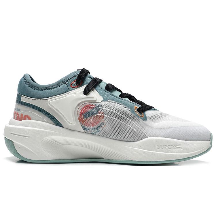 New Anta Life Collection Cushioning Anti Slip And Wear Resistant Low Top Sports Casual Shoes Men's Cyan White 112228081-5