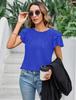 2025 Women's Spring/Summer Casual Pleated Short-Sleeve Pullover T-Shirt.