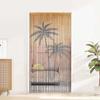 VidaXL Insect Screen Curtain Printed Palm Tree 100x220 Cm Bamboo, Fly Curtain, Door Mosquito Net, Curtain 4017446
