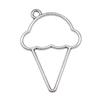 Geometric Openwork Resin Charms MOON HEART Pendants Multi Color Alloy Jewelry Component