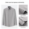 Zhuangji Men's Wool Modal Easy-Care Long-Sleeve Shirt