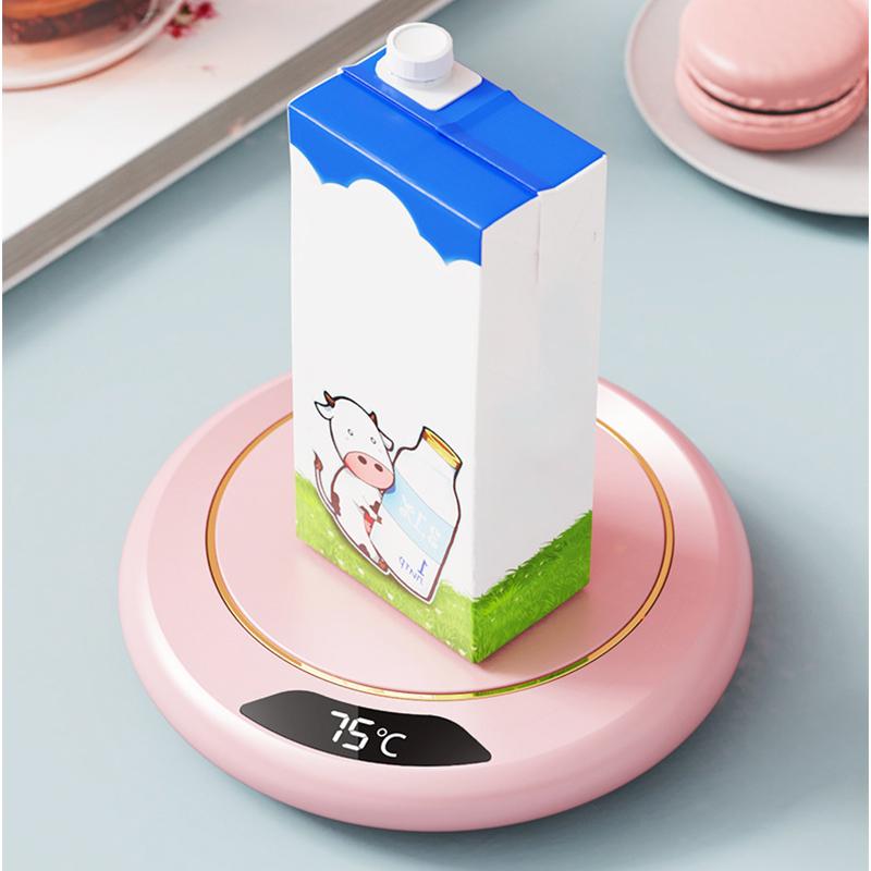 Mug Warmer Electric Coffee Cup Heated Coaster with 3-Temp Settings Waterproof USB Plug-Play Water Cup Heating Pad