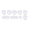 9PCS Pearl White Saxophone Key Button Inlays White Shell Saxophone Accessory  For Alto Saxophone
