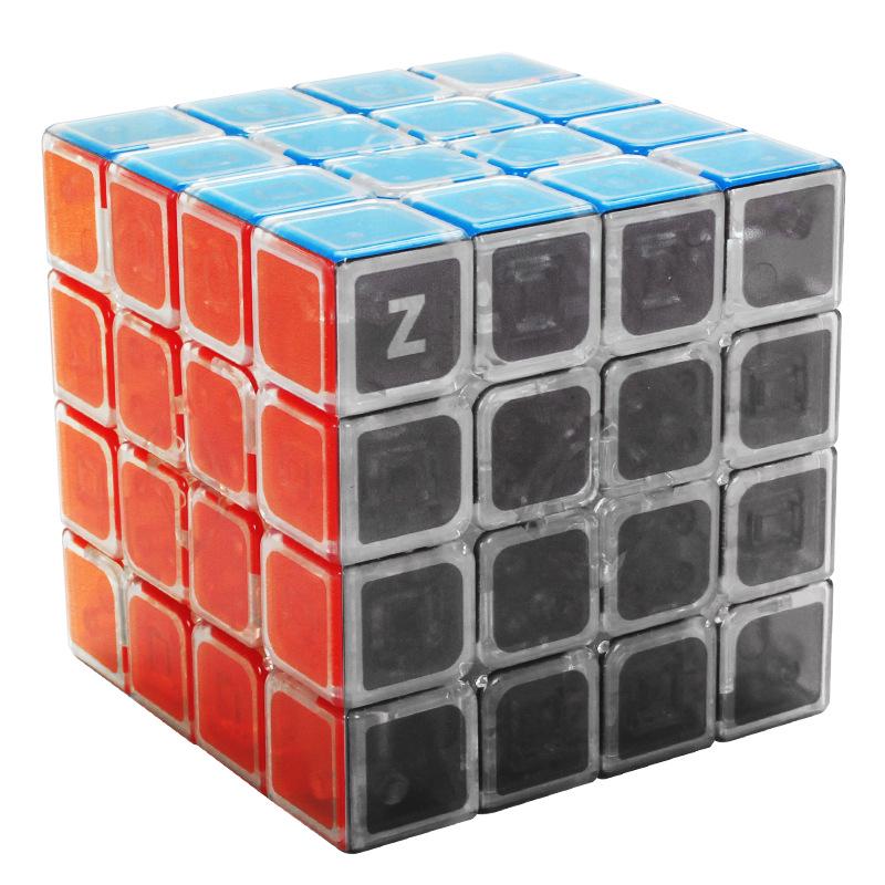 Zcube Transparent Pyramid Magic Cube Educational Toy, Second to Fifth Order, Stickerless with UV Printing.