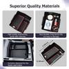 HGWEI For 2025 Subaru Forester Center Console Storage Box Tray Armrest Storage Organizer Secondary Interior Car Box Accessories