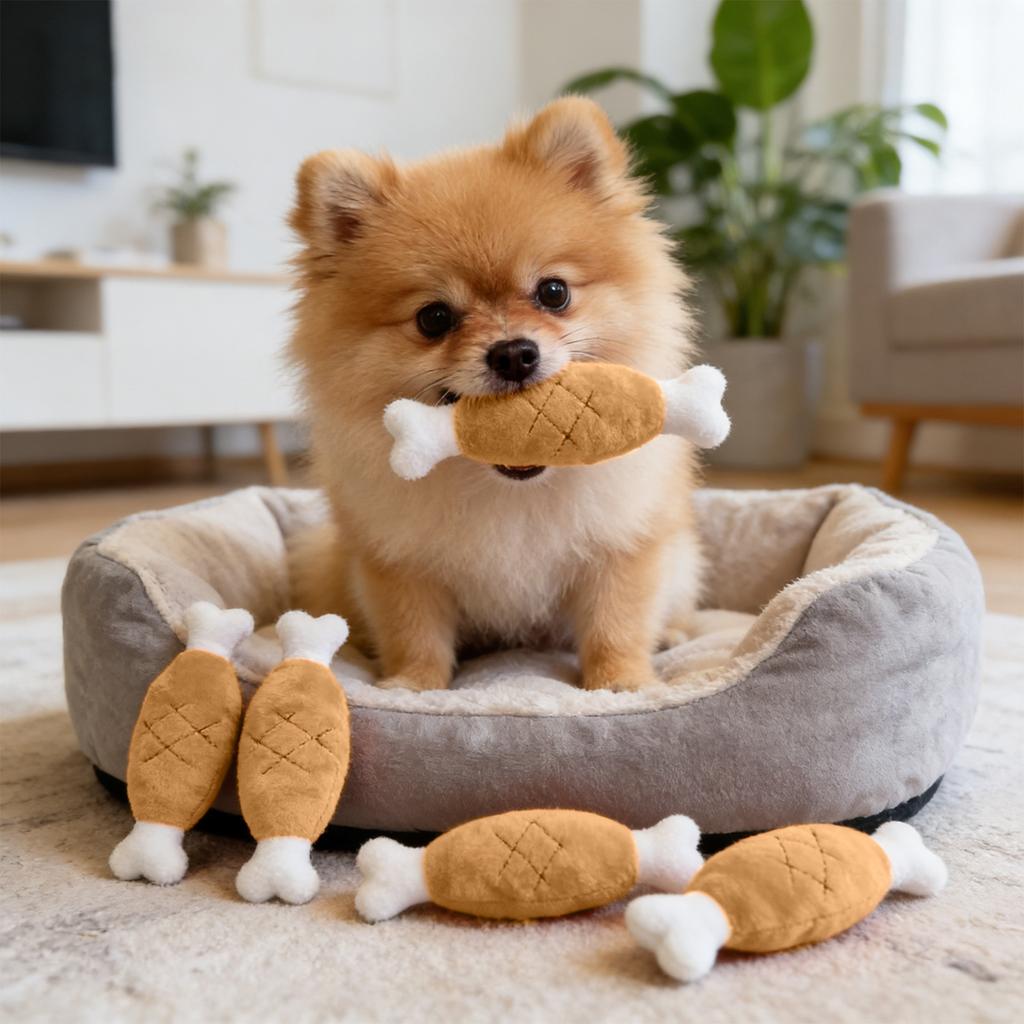 Chirping Toy, Chicken Leg, Interesting Chirping Toy, Dog Toy, Suitable For Small, Medium, Large Dogs And Cats