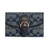 Kleo 15 Classic Presbyopia Champagne and Leather Clutch Bag Coin Purse Mini Women's Denim Blue
