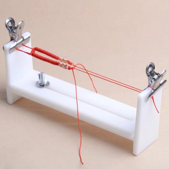 Adjustable Bracelet Jig Bracelet Braiding Frame DIY Bracelet Hand Knitting Jig for Beginners Crafting Bracelet Lanyard Keychain