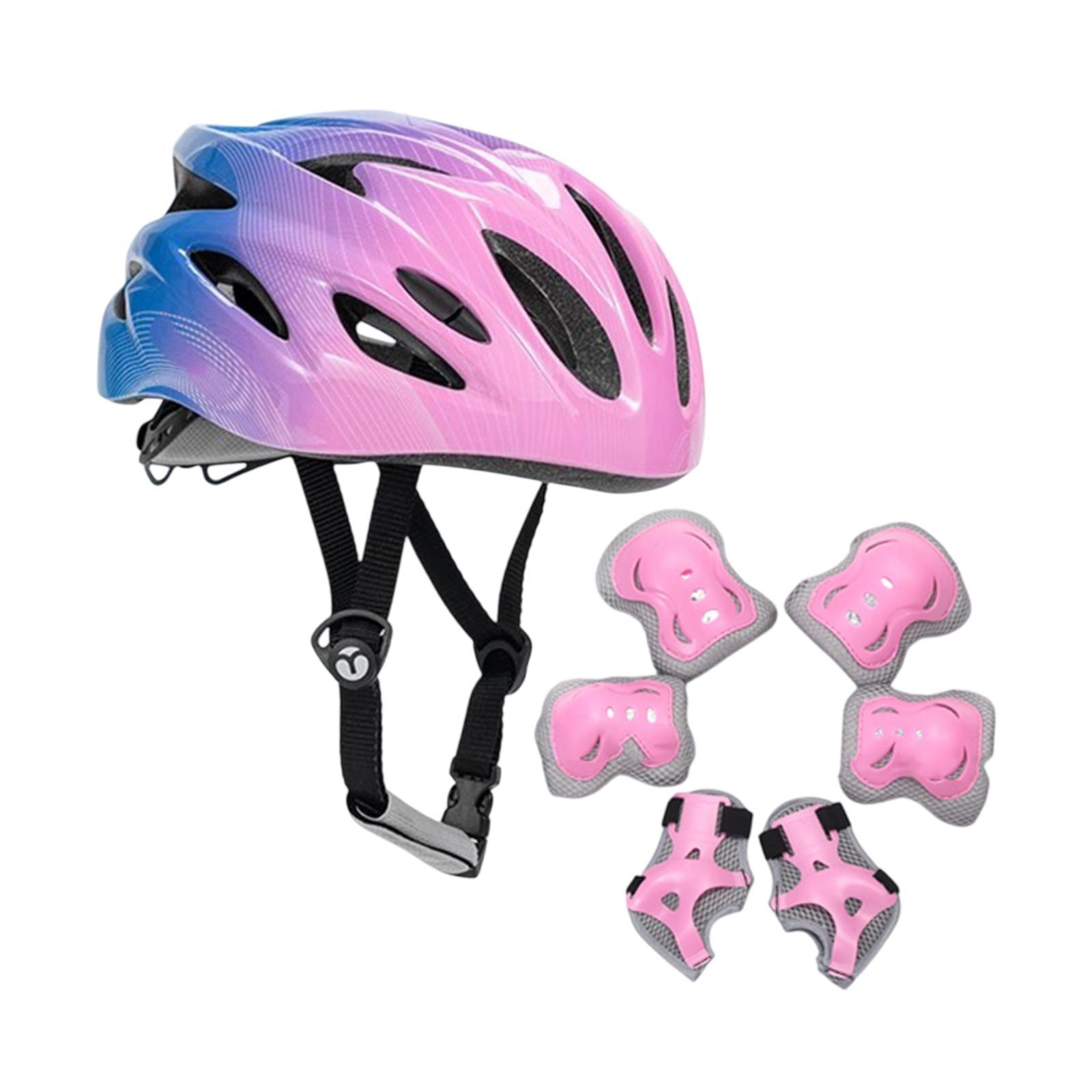 Kids Bike Helmet Gift with Wrist Guards Equipment Lightweight Skateboard Helmet for Bicycle Roller Skate Sports Skateboard Boys