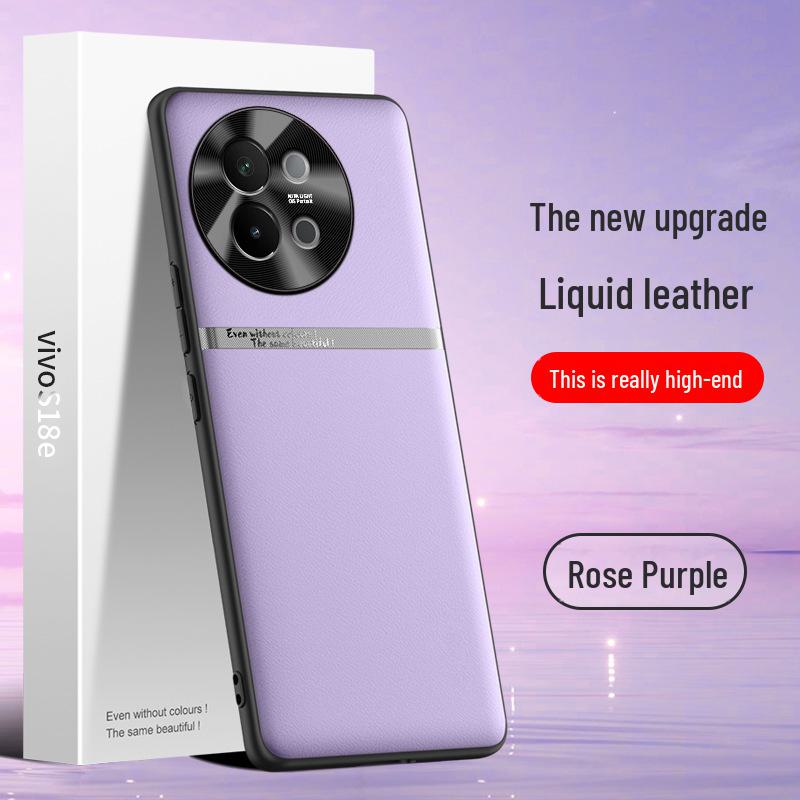 Liquid Leather Protective Case for Vivo S18e, Anti-fall and Anti-fouling. Ships As One Piece.