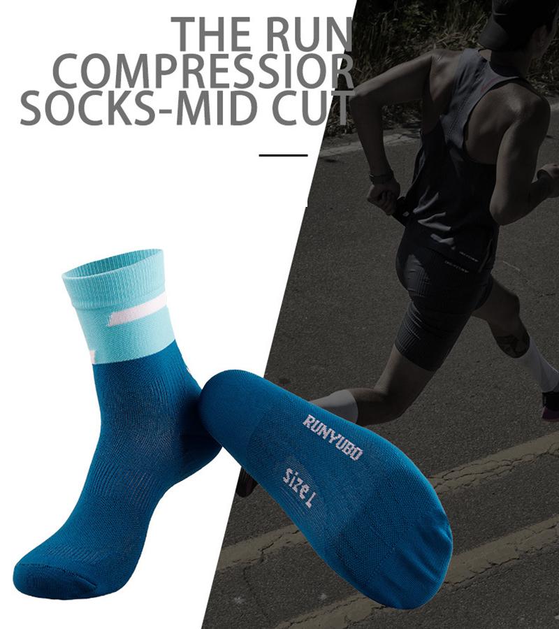 1/3/5/6/10 Pairs Outdoor Sport Marathon All Seasons Running Crew Socks Men/Women Colorful Quick Dry Cushion Exercise Fitness Training Thin Sock