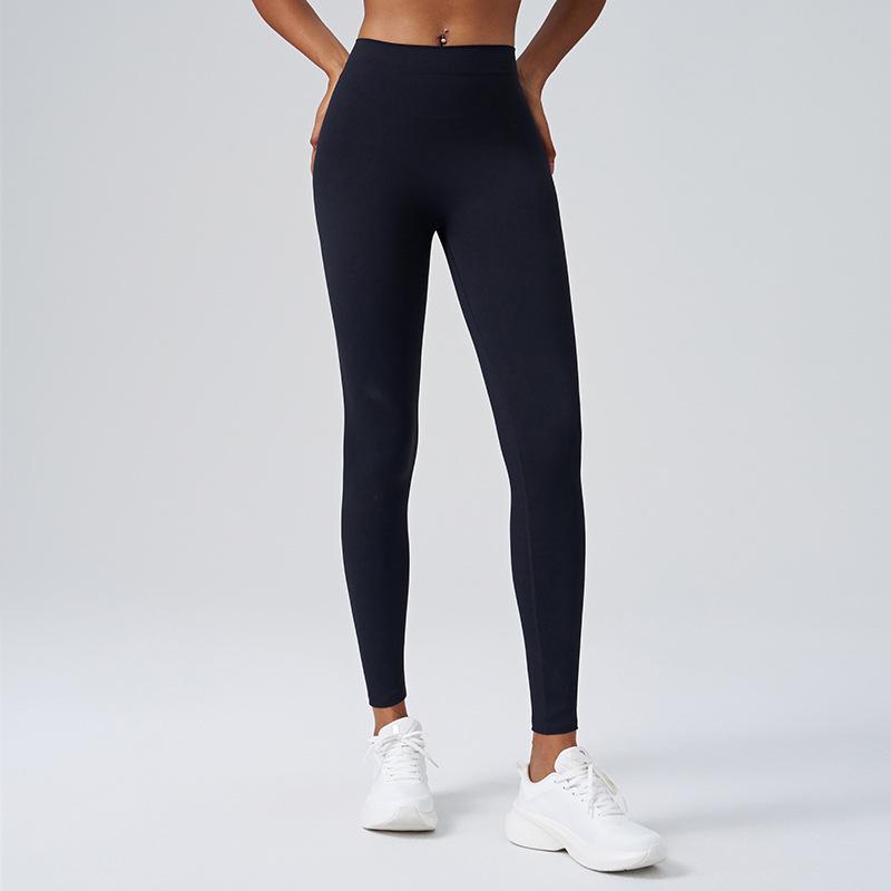 Huaton Butt-Lifting Yoga Pants - No Lines, No Roll, V-Waist Slimming Design for Running & Fitness