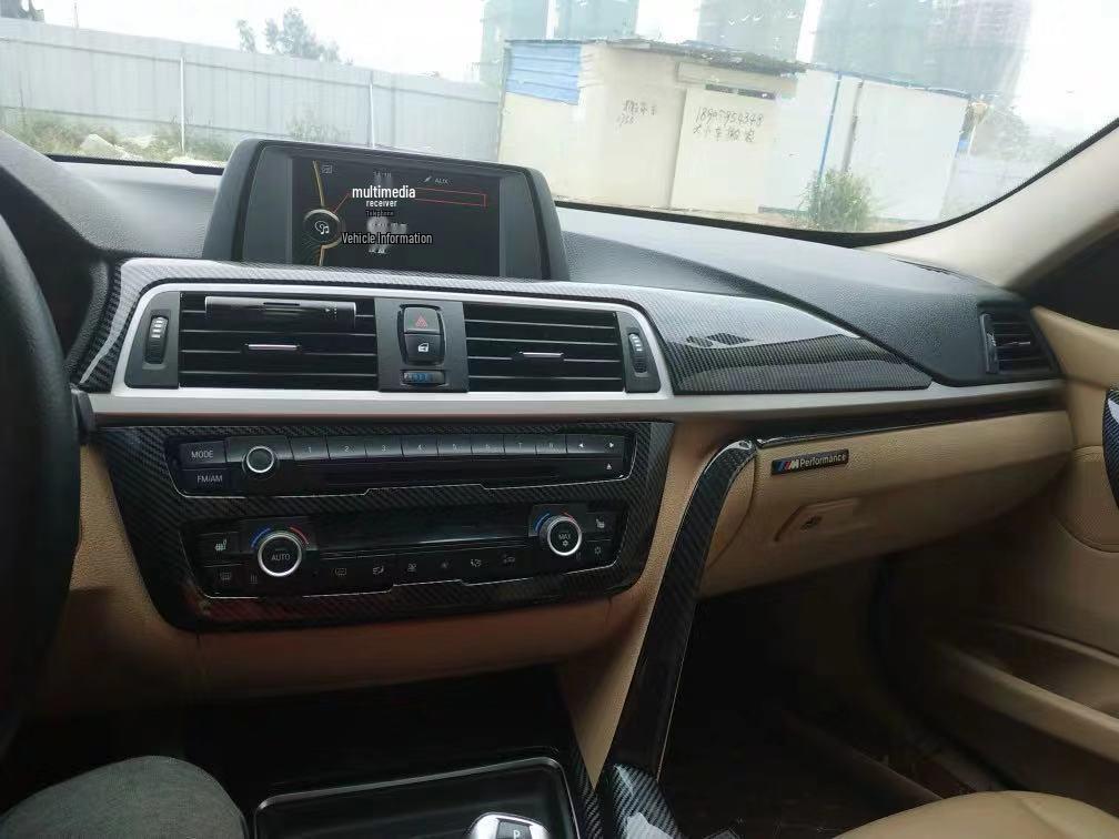 BMW 3 & 4 Series F30 GT Center Console Air Conditioning Panel Carbon Fiber Trim