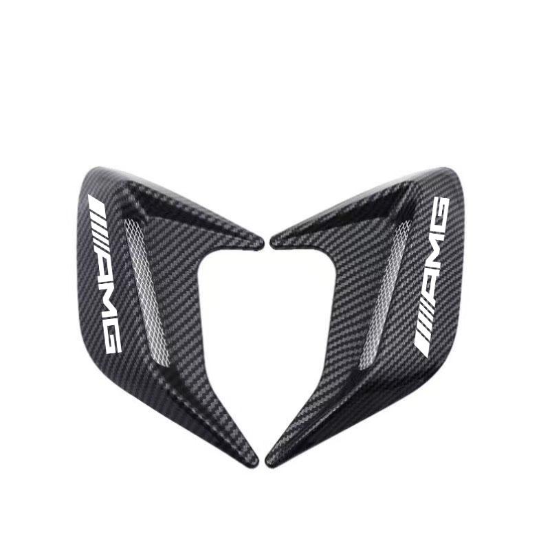 

Universal Car Front Bumper Side Air Vent Car Splitter Wing Spoiler Canard For Mercedes Benz AMG A B C M ML GLA GLE GLS E Class чёрный