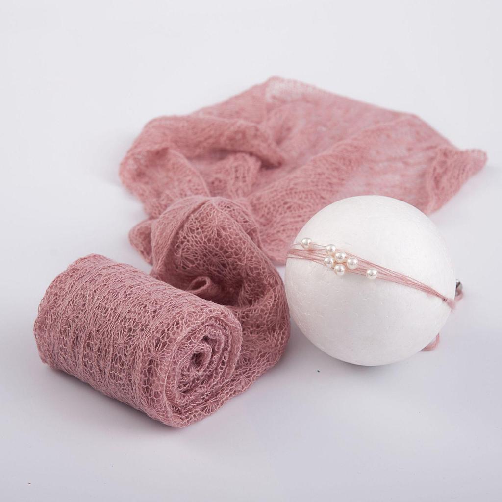 Newborn Baby Photography Mohair Wrap Set