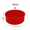 Silicone Heart Shaped Cake Pans Nonstick Reusable Round Baking Tray Cake Bakeware Pan Toast Mold Baking Tool for Pastry Dessert