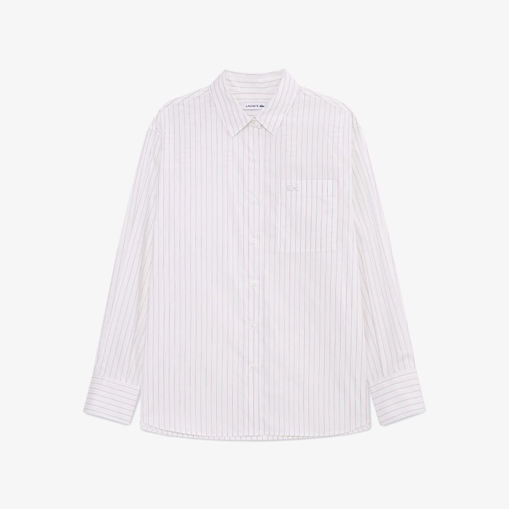 Lacoste Women's Striped Cotton Shirt CF292E-55N70V
