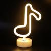 Desktop Lamp Desktop Neon Light Unique Music Note Shaped Night Lamp Home Bedroom Kids Room Table Decoration Neon Sign Neon Light