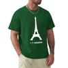 I Love London Eiffel Tower Funny Design T Shirt Harajuku Short Sleeve T-shirt 100% Cotton Graphics Tshirt Tops