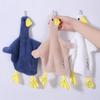 Korean Duck Hand Towel Hanging Cloth Cute Kitchen Hand Soft Towel Absorbent Household Hand Towel Coral Fleece Handable