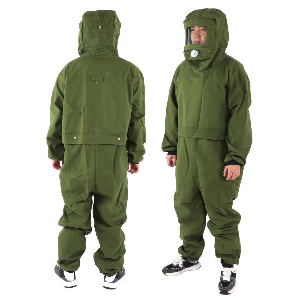 Sand Blasting Suit Protective Hood Prevent Dust Splash Work Protection for Cast Iron Shipbuilding