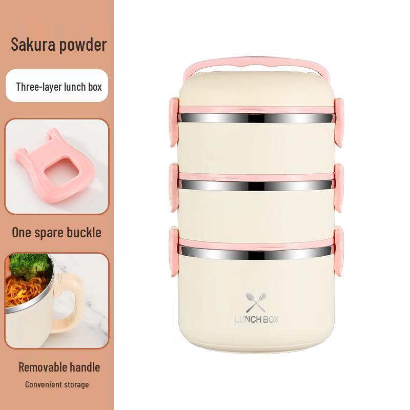 ZISIZ Multi-Layer Stainless Steel Insulated Lunch Box