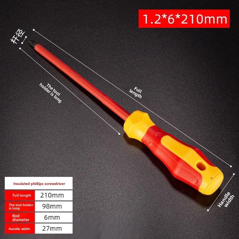 Insulated Electrician Screwdriver Set, High Voltage Flathead and Phillips Tips for Electrical Panel Repair and Maintenance Tools