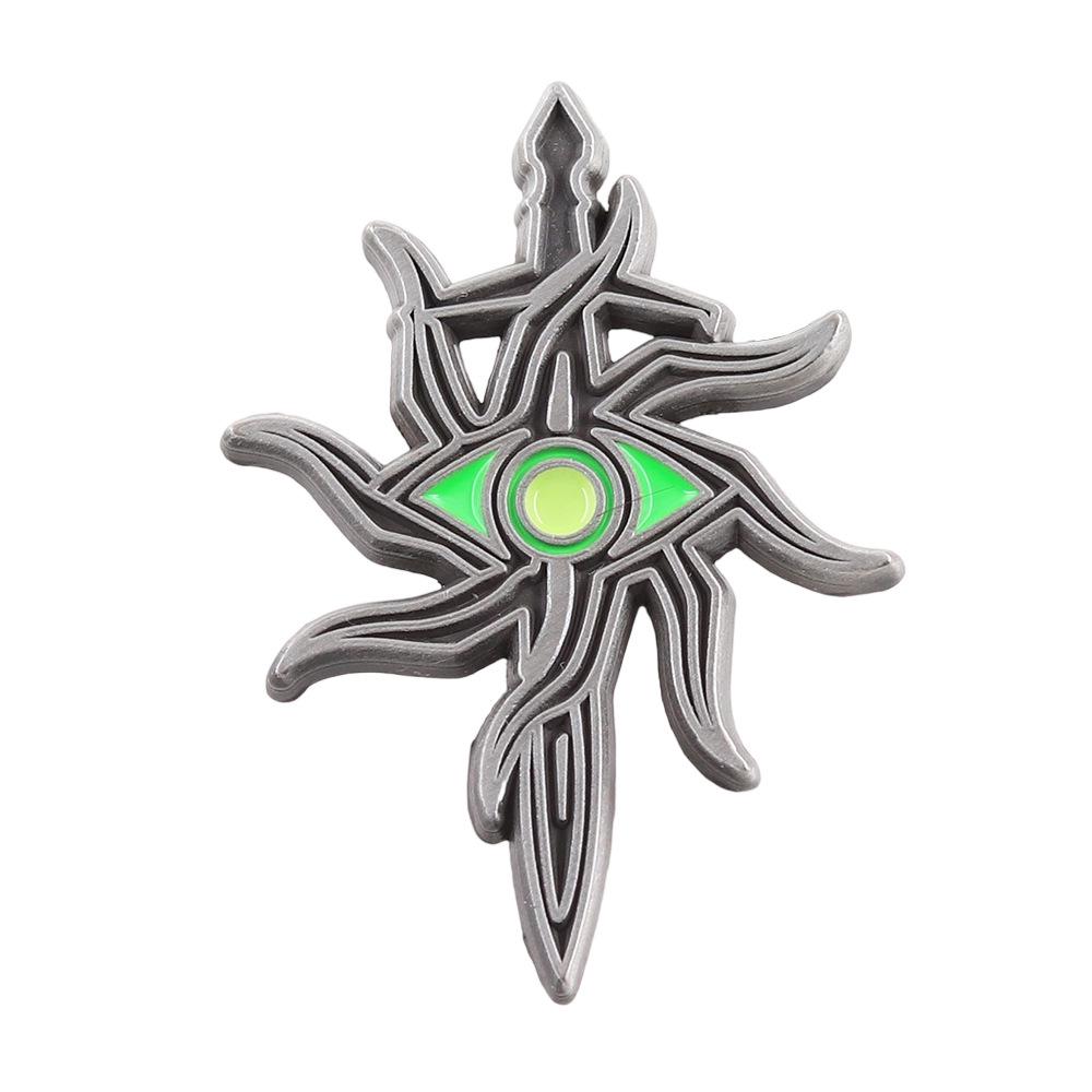 Dragon Age: Inquisition Sword & Eye Enamel Brooch - RPG Symbol Badge