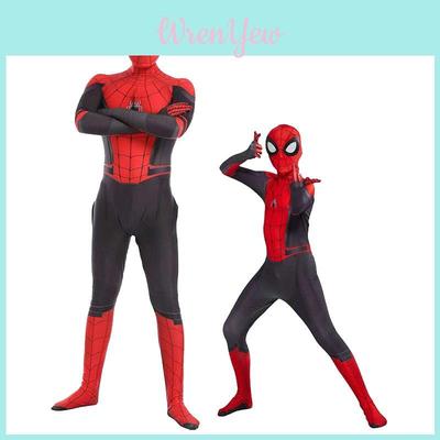 Costume Cosplay de Qualité Peter Parker Spider-Man Loin de Chez Soi Pour Adultes et Enfants**
