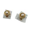 Christian Dior For both ears Round Gold Plated Earring gold Gold Plated Women Used
