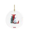 26 Letters Santa Christmas Pendant Acrylic Car Pendant Christmas Tree Decoration