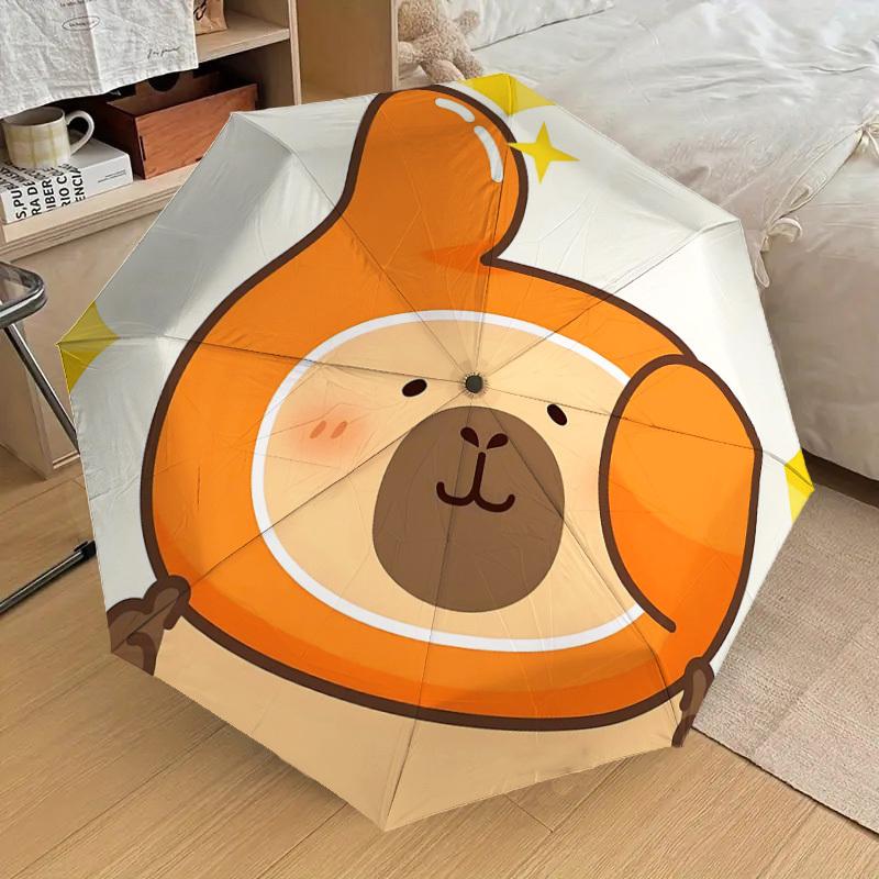1PC Bear Thumbs Up Umbrella-8-Rib Reinforced, Automatic Open, Lightweight & Durable, Cute Fashion Accessory for Outdoor-T352