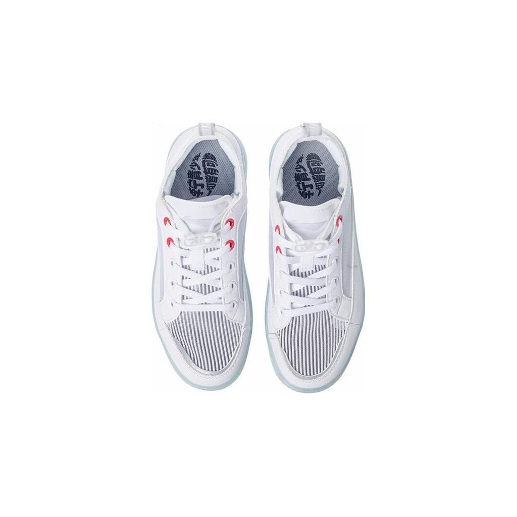 Li Ning Youth Yicai Series Casual Versatile Low-Top Kids Skate Shoes Kids Sneakers White YKCR082-3
