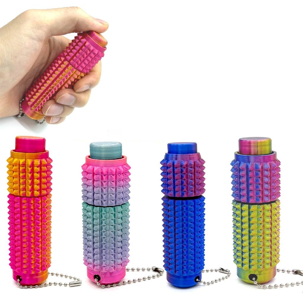 3D Printed Suspended Pressing And Rotating Fingertip Decompression Toys, Grip Stimulation Nail Finger Decompression Toys,Twist And Press Small Handle