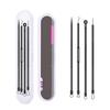 Stainless Steel Blackhead Remover Tool - Needle & Clip for Acne and Makeup.
