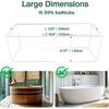 10-Pack Quality Bathtub Cover Liner Disposable Travel Bathtub Plastic Bag Portable Leak-Proof, Large Thickened Bath Tubs Lining Film for Home Hotel
