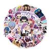 74Pcs Anime Kpop Demon Hunters Stickers Diy Scrapbooking Phone Luggage Skateboard Waterproof Decal Decor