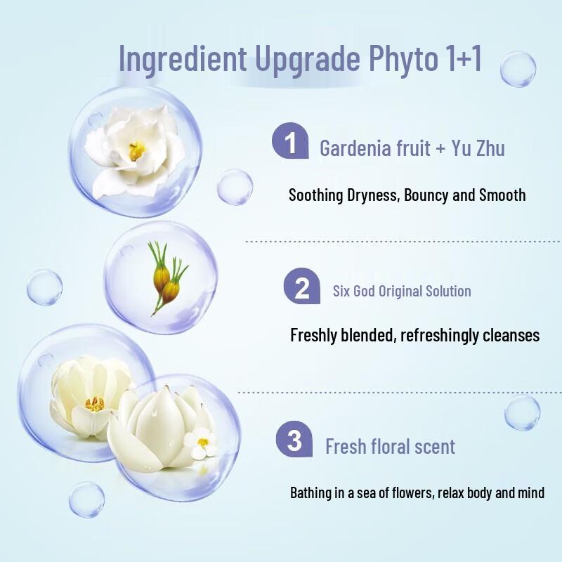 Liushen Gardenia Scent Refreshing Shower Gel