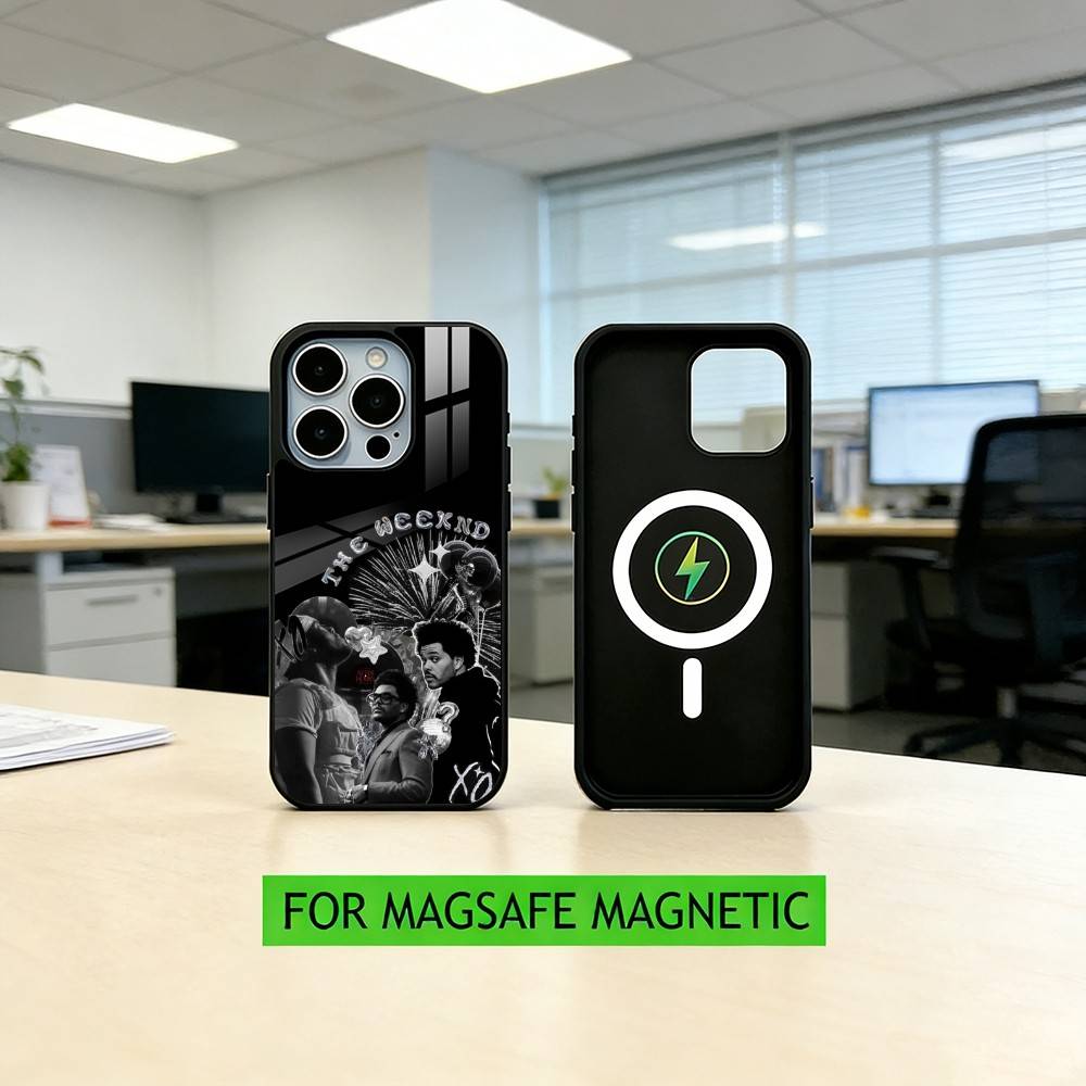 the W-weeknd D-design Phone Case For iPhone17,16,15,14,13,12,11 Plus,Pro Magnetic For Magsafe Wireless Charging